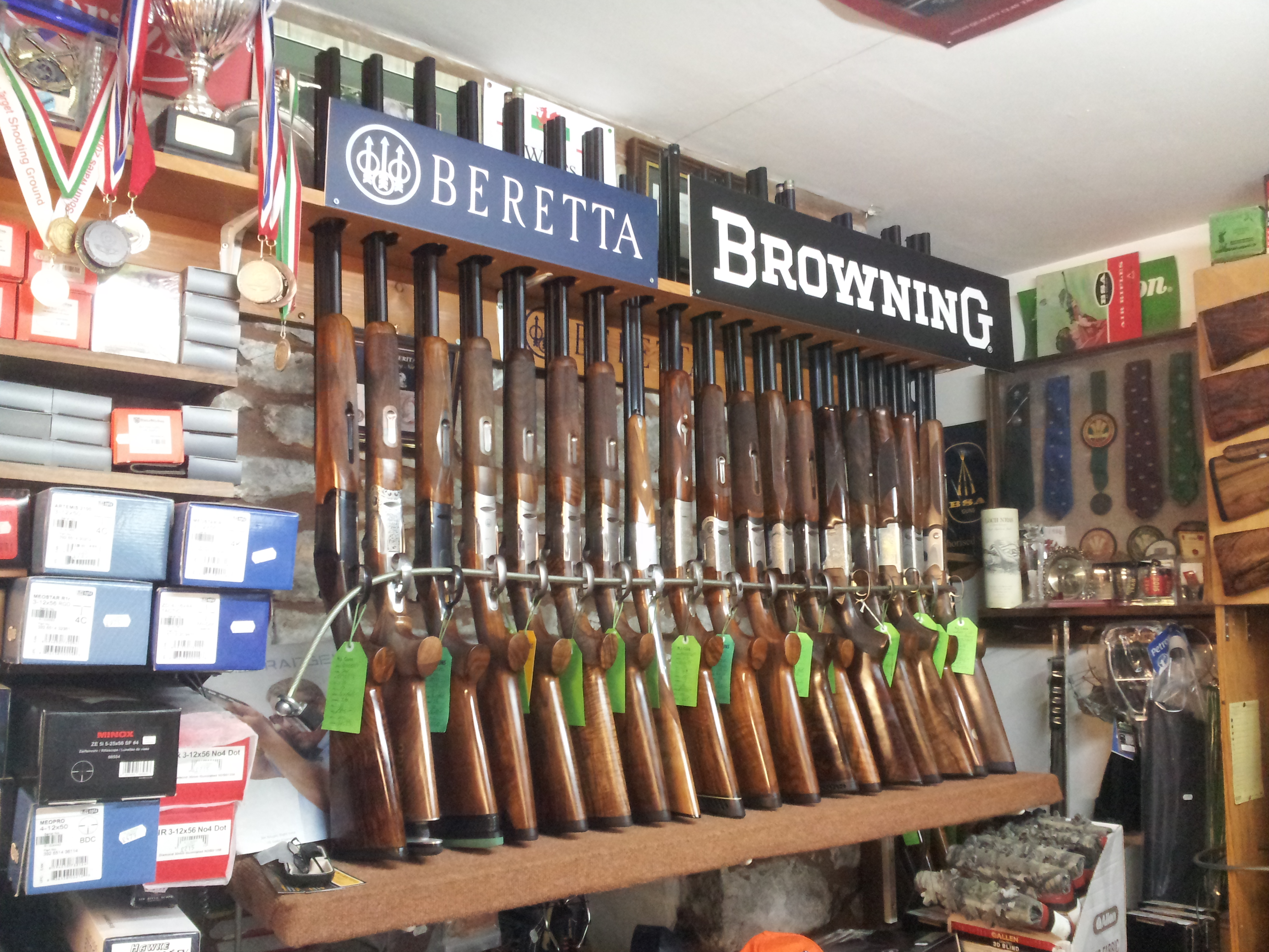 Range of Shotguns at N J Guns Builth Wells